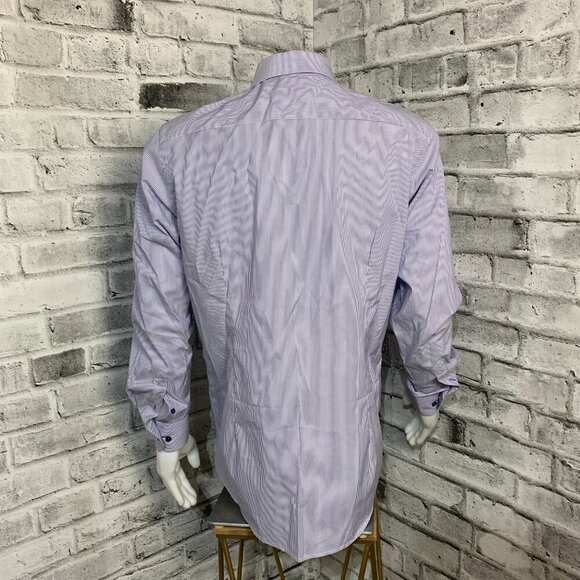 Eton Contemporary Striped Dress Shirt - Picture 5 of 11